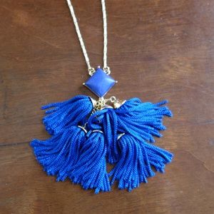 BaubleBar Jewelry - SUGARFIX by BaubleBar Blue & Gold Tassel Necklace BaubleBar Jewelry - SUGARFIX by BaubleBar Blue & Gold Tassel Necklace